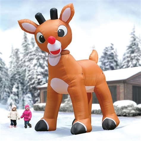 rudolph reindeer inflatable